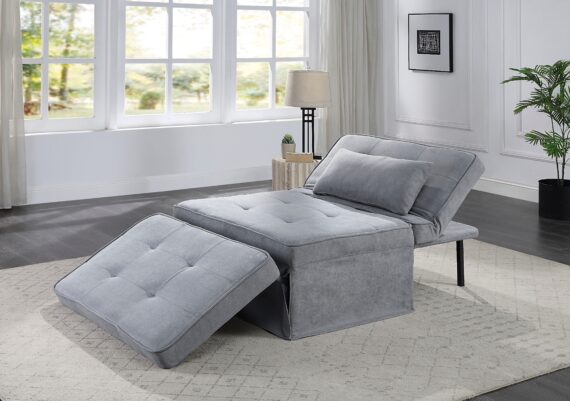 ATLANTIC home collection Schlafsofa Finn, wandelbar zum Loungesessel, Relaxliege und Gästebett, inkl. Kissen