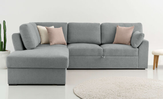 Home affaire Ecksofa "Citry Schlafsofa", Breite 242 cm, Chenille, Bettfunktion, Bettkasten, L-Form