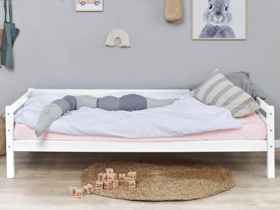 Hoppekids Kinderbett "ECO Dream", Einzelbett 90x200 Massiv mit Matratze