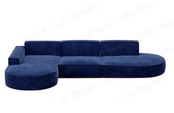 Sofa Dreams Ecksofa Design Stoffsofa Samtstoff Ecksofa Alegranza L Lounge Stoff Sofa, Loungesofa