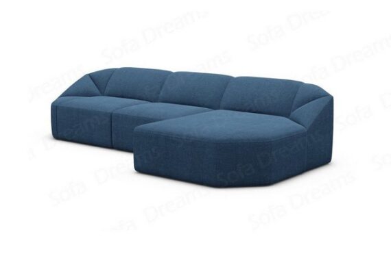 Sofa Dreams Ecksofa Designer Strukturstoff Sofa Cabrera L Form kurz Stoff Couch, Loungesofa