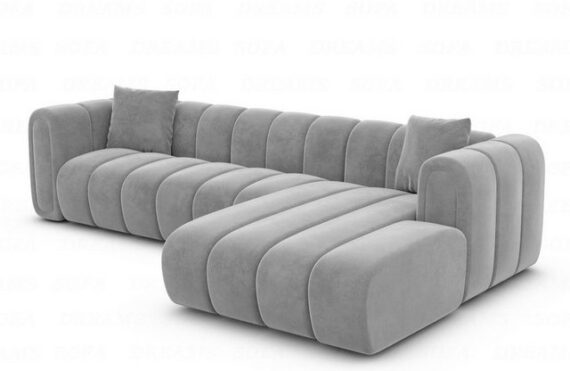 Sofa Dreams Ecksofa Stoff Luxus Ecksofa Polster Couch Stoffsofa Almagro L Form kurz, Loungesofa