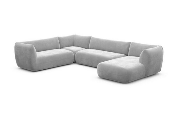 Sofa Dreams Wohnlandschaft XXL Sofa Polstersofa Stoff Stoffcouch Stoffsofa Madrid XXL Couch, Lounge-Sofa