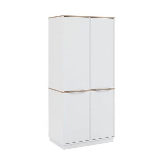 Vicco Aktenschrank Betti, Weiß/Sonoma, 82 x 179 cm mit 6 Regale