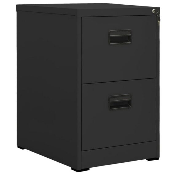 furnicato Aktenschrank Anthrazit 46x62x72,5 cm Stahl