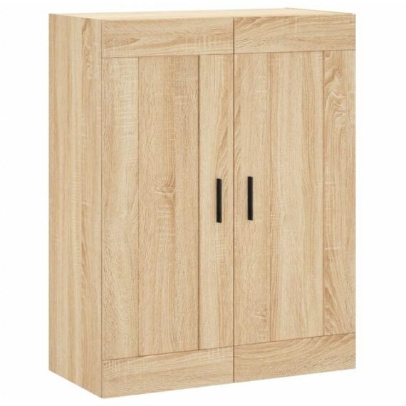 furnicato Wandhängeschrank Wandschrank Sonoma-Eiche 69,5x34x90 cm Holzwerkstoff