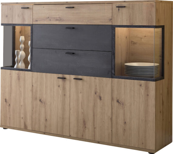 HELA Highboard "Atlanta", Höhe 125 cm