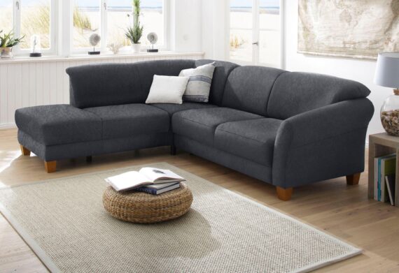 Home affaire Ecksofa "Gotland L-Form", wahlweise mit Sitztiefenverstellung + Bettkasten