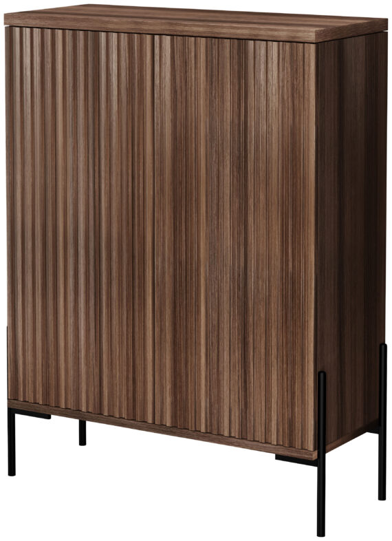 Home affaire Highboard "Valloire", mit 1 feste und 1 verstellbare Einlegeboden, Breite 93 cm, Höhe 120 cm