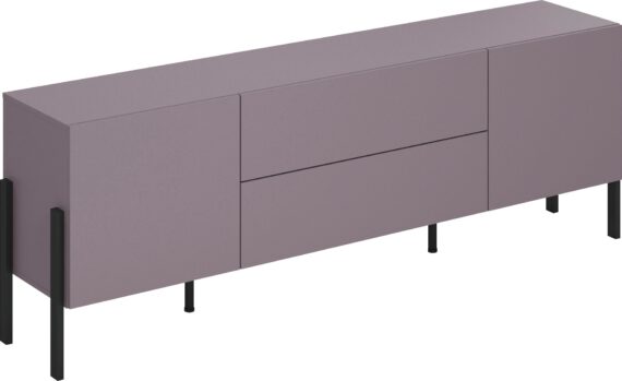 INOSIGN Lowboard "Jukon,Breite 200 cm, moderne grifflose TV-Kommode,2 Türen/2 Schubladen", TV-Schrank mit viel Stauraum, TV-Board, push-to-open-Funktion