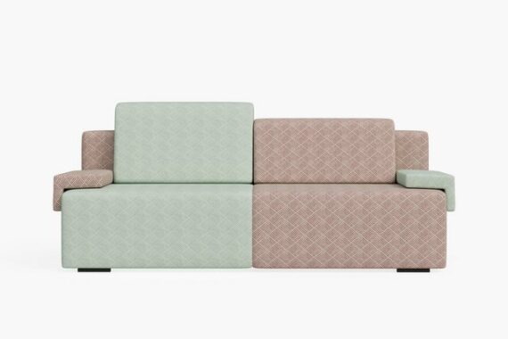 MOEBLO Schlafsofa HOOK, Schlafcouch Sofa Couch für Wohnzimmer Schlafsofa Federkern Sofagarnitur Polstersofa mit Bettfunktion, mit Schlaffunktion und Bettkasten