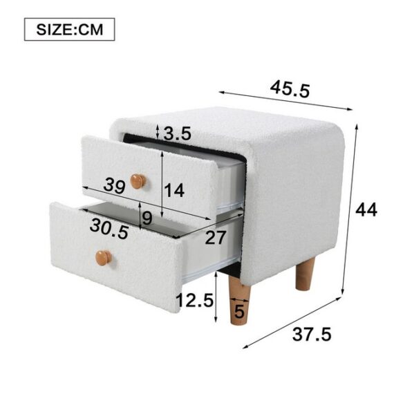 OKWISH Polsterbett Kommode Sideboard