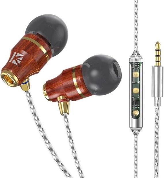 Yinyoo In-Ear-Kopfhörer (Multifunktionstaste, Premium-Ebony-Kopfhörer mit HiFi-Sound, HD-Mikrofon und Zubehör)