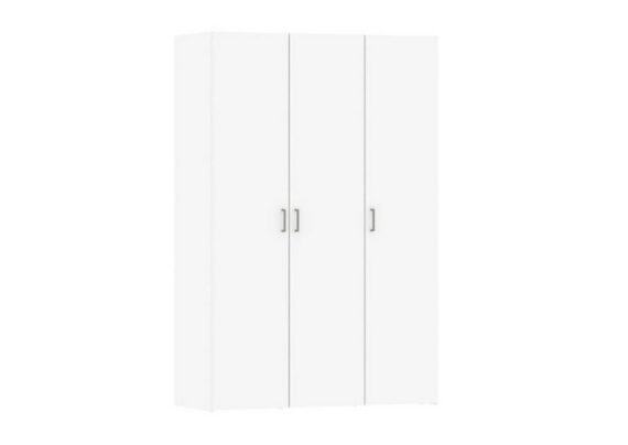 ebuy24 Kleiderschrank Spell Kleiderschrank 3 Türen. Weiss.