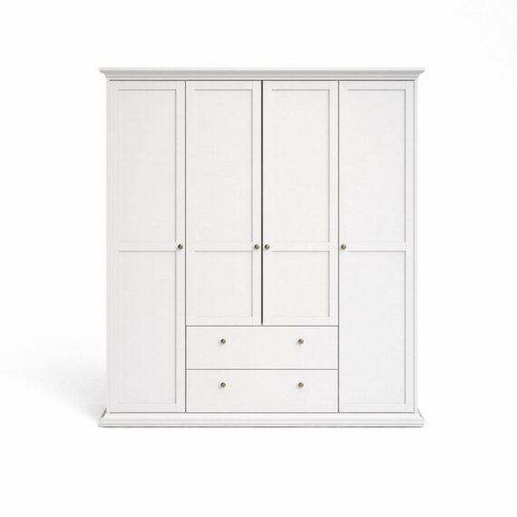 ebuy24 Kleiderschrank Venedig Kleiderschrank 4-Trg. mit 2 Schubladen Bre