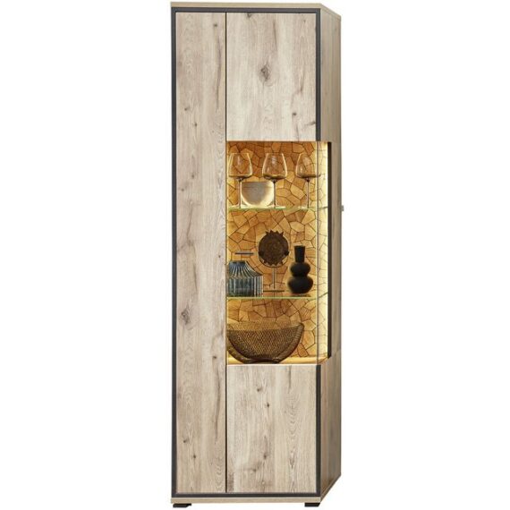 expendio Vitrine Robin 1L Viking Oak Nature Nb., 60x205x40 cm