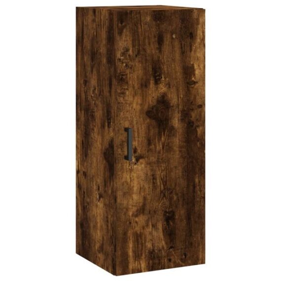 furnicato Wandhängeschrank Wandschrank Räuchereiche 34,5x34x90 cm