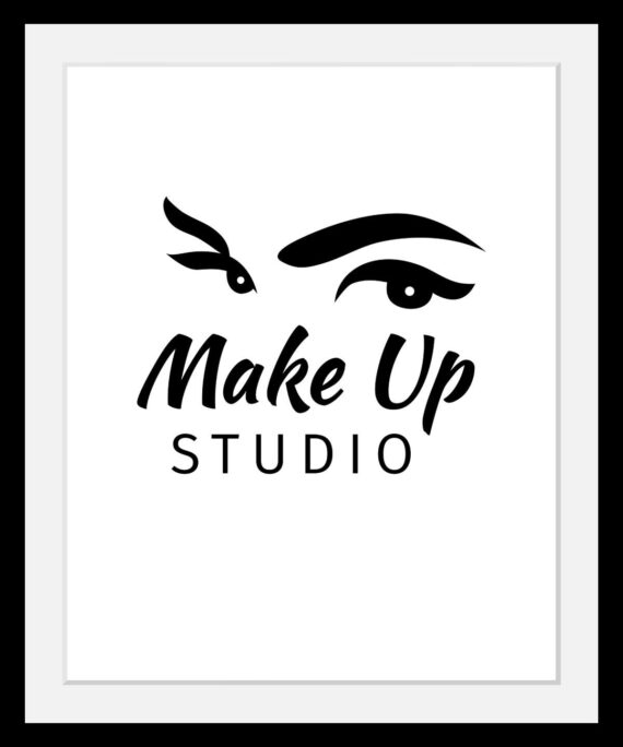 queence Bild "Make up Studio", in 3 Größen, gerahmt