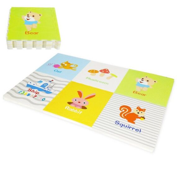 CCLIFE Puzzlematte Puzzlematte Krabbelmatte Spielmatte Baby XPE 60x60x2cm