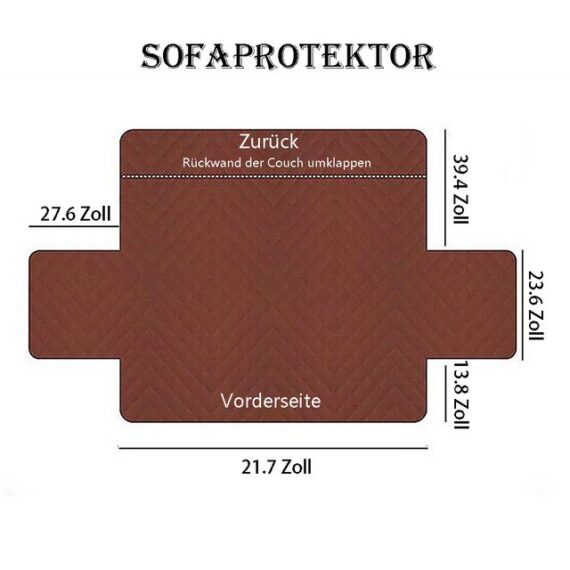 Candyse Sesselschoner Sofaläufer, Sesselkissen, Rutschfester Sofabezug, Geeignet für ein-, zwei- und dreisitzige Sofas, Sessel usw.