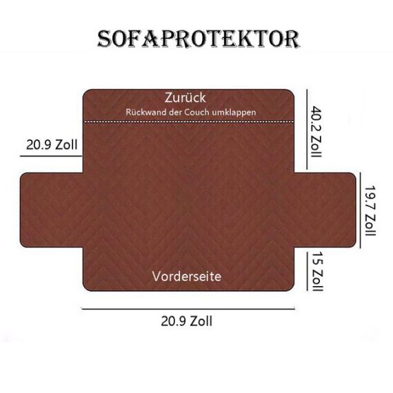 Candyse Sesselschoner Sofaläufer, Sesselkissen, Sofabezüge mit Taschen, Geeignet für Einzel- und Doppelsofas, Sessel