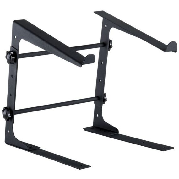 Fame Audio Laptop-Ständer, (LS-1 Laptop Stand Leicht Portabel Stabil Individuell Anpassbar Inklusive Halterungen Seitliche Erweiterungen Ideal für Musiker DJs Techniker Schwarz, DJ-Möbel, Laptop Stands, Laptop Stand, Leicht, Stabil)