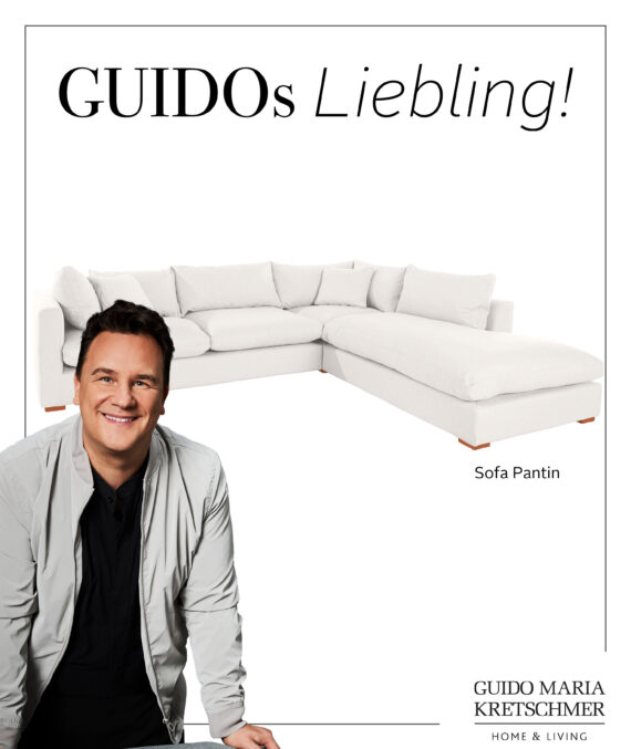 Guido Maria Kretschmer Home&Living Hocker "Pantin", mit Federn und Daunen