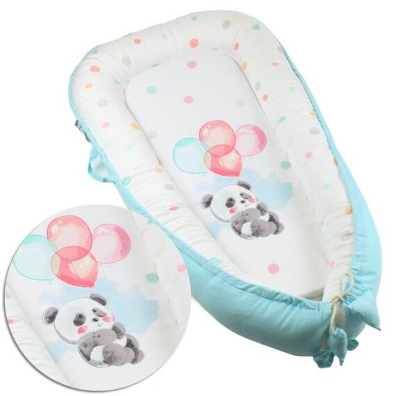 HAGO Babybett Babynest Nestchen Kokon Reisebett Kuschelnest Matratze Baumwolle Wasch