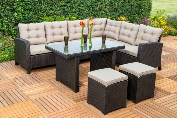 MERXX Gartenlounge-Set "Salerno", Schenkel beidseitig montierbar