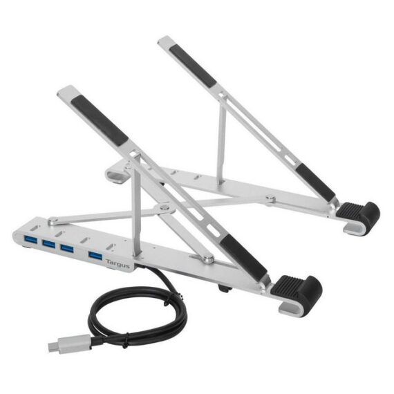 Targus Portable Stand with Integrated Hub (USB-A) Laptop-Ständer, (bis 15,6 Zoll, 1-tlg)