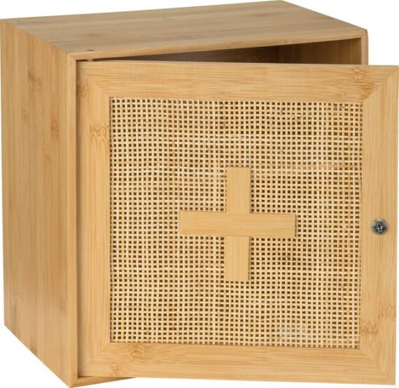 WENKO Medizinschrank Allegre aus Bambus und Rattan