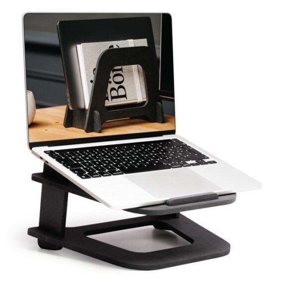 boho office® hydesk Multistand Laptop-Ständer, (bis 17,00 Zoll, 2 in 1 Kombination, hergestellt in Deutschland)