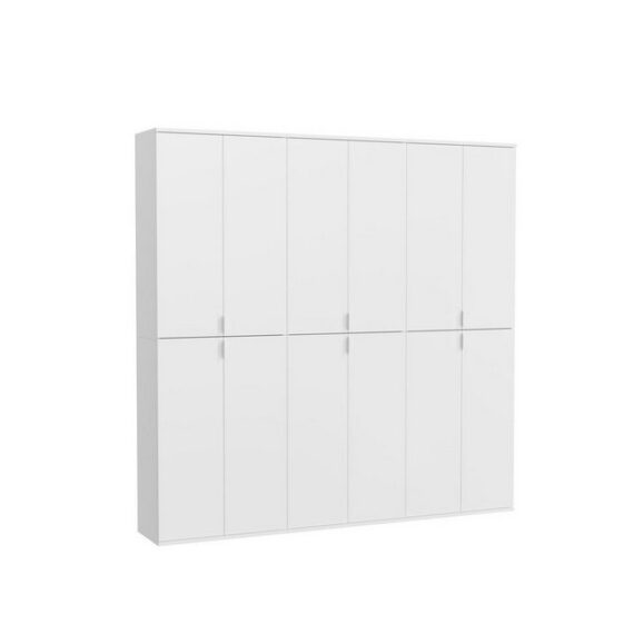 ebuy24 Kleiderschrank ProjektX Kleiderschrank 12 Türen weiß.