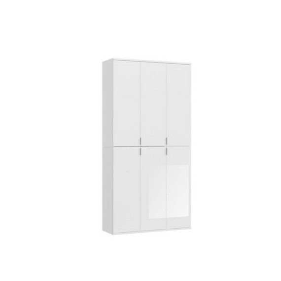 ebuy24 Kleiderschrank ProjektX Kleiderschrank 6 Türen weiß.