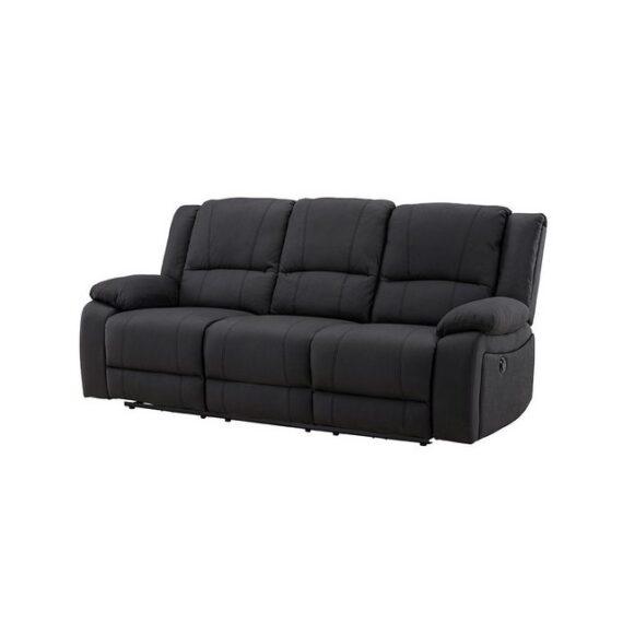 ebuy24 Sofa Singapore Sofa 3-Sitzer Sessel schwarz.