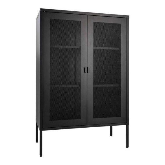 ebuy24 Vitrine Melbourne Vitrinenschrank mit Drahtgittertüren, sc