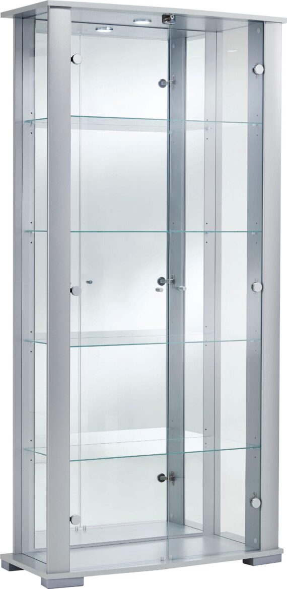 fif möbel Vitrine "STELLA", Standvitrine/Glasvitrine 2x Glastür,perfekt für Sammler,Sammlervitrine