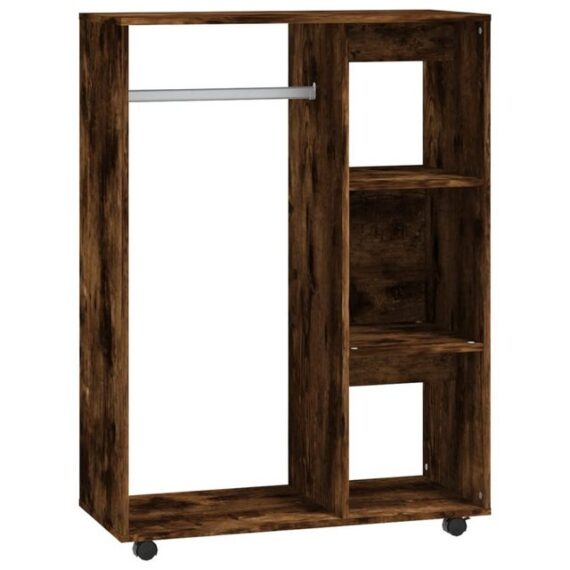 furnicato Kleiderschrank Räuchereiche 80x40x110 cm Holzwerkstoff (1-St)