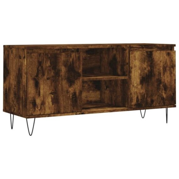 furnicato TV-Schrank Räuchereiche 104x35x50 cm Holzwerkstoff (1-St)