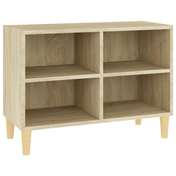 furnicato TV-Schrank mit Massivholz-Beinen Sonoma-Eiche 69,5x30x50 cm (1-St)