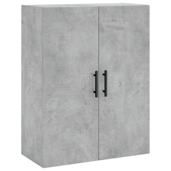 furnicato Wandhängeschrank Wandschrank Betongrau 69,5x34x90 cm, 1-tlg.