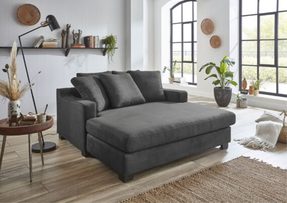 ATLANTIC home collection XXL-Sessel "Nobel", Megasessel, Loveseat, inkl. 5 Rückenkissen, frei im Raum stellbar