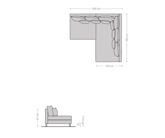 DELIFE Ecksofa Clovis, Braun Antik Optik mit Hocker Ottomane Rechts Ecksofa Modular