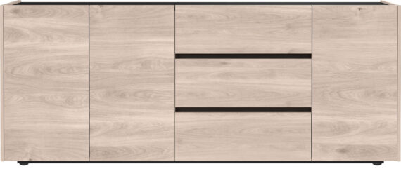 GERMANIA Sideboard "Cantoria", Soft close-Funktion bei Türen und Schubladen, griffloses Design