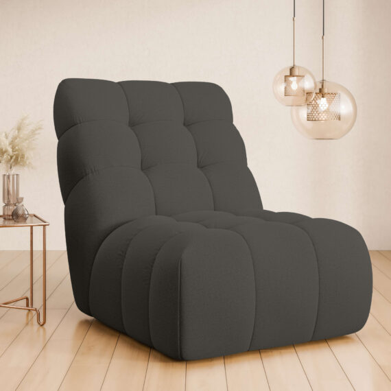 Guido Maria Kretschmer Home&Living Sessel "AURELIAN, Love Seat XXL, Lese-Sessel, Big-Sessel", mit Wellenunterfederung, Velours, Struktur fein, Struktur grob