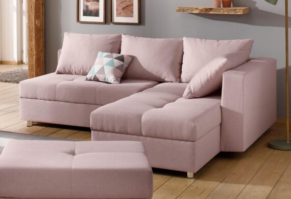 Home affaire Ecksofa Italia, mit Bettfunktion und Bettkasten