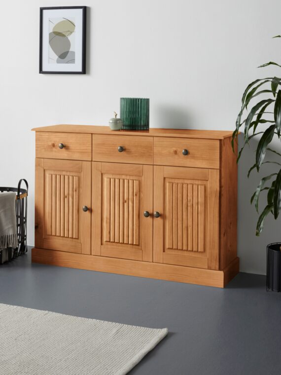 Home affaire Sideboard "Liotta", Kommode mit 2 Schubkästen u. 2 verstellbare Einlegeböden