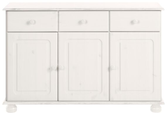 Home affaire Sideboard "Mette", Kommode mit gefrästen, kugelförmigen Füßen, Breite 120 cm