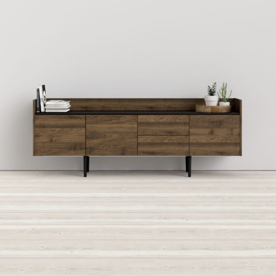 Home affaire Sideboard "Unit Aufbewahrung, Schubladenschrank, Sideboard,", 3 Türen, 2 Schubladen, Breite 195 cm, Höhe 73 cm