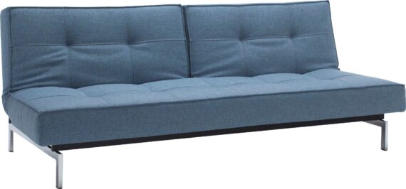 INNOVATION LIVING ™ Schlafsofa "Splitback", mit chromglänzenden Beinen, in skandinavischen Design